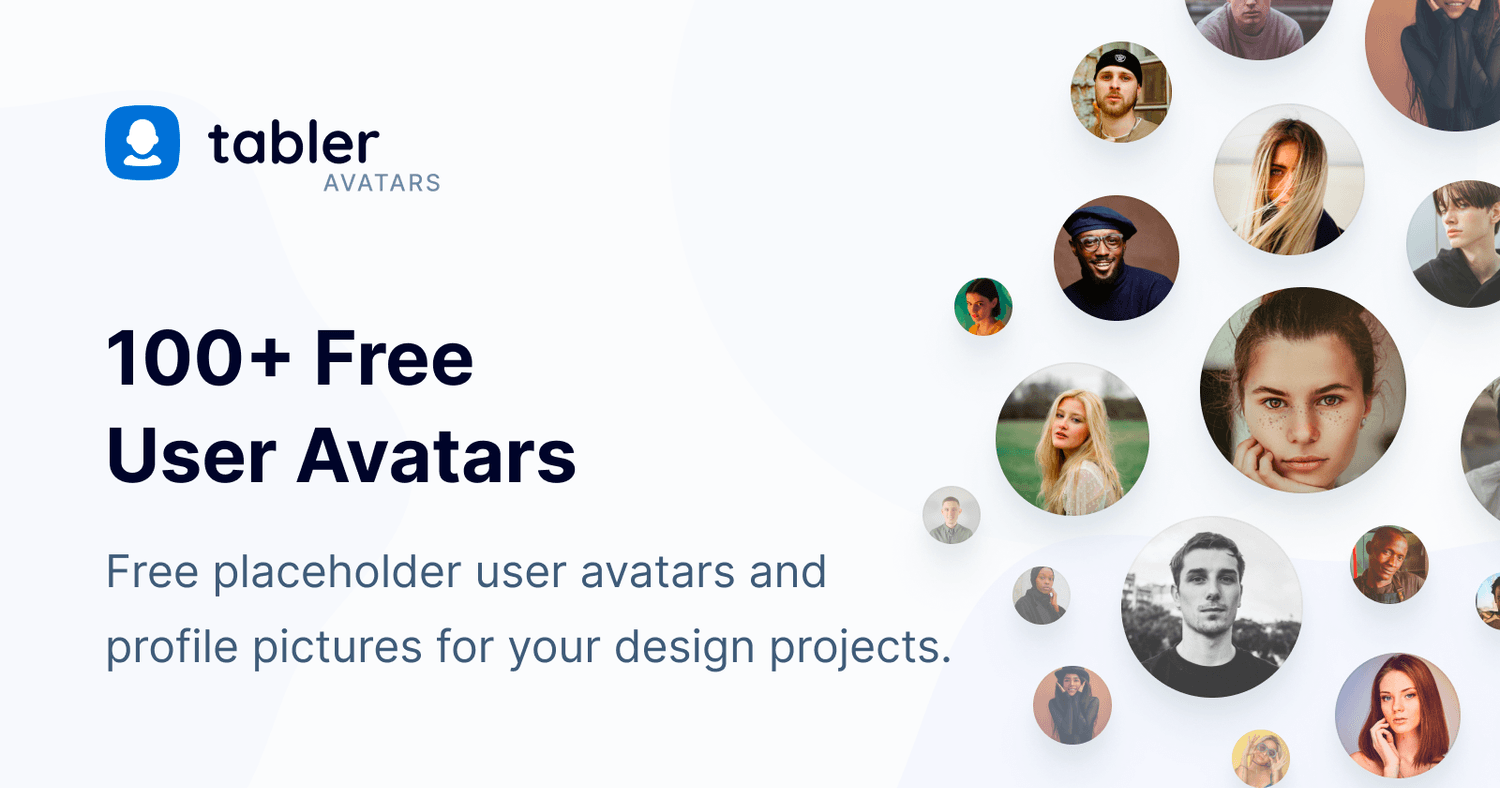 Tabler Avatars - free user profile pictures!