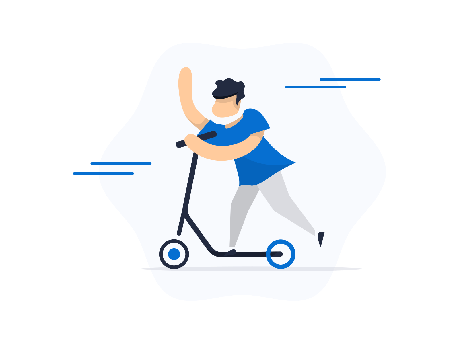 electric-scooter Illustration